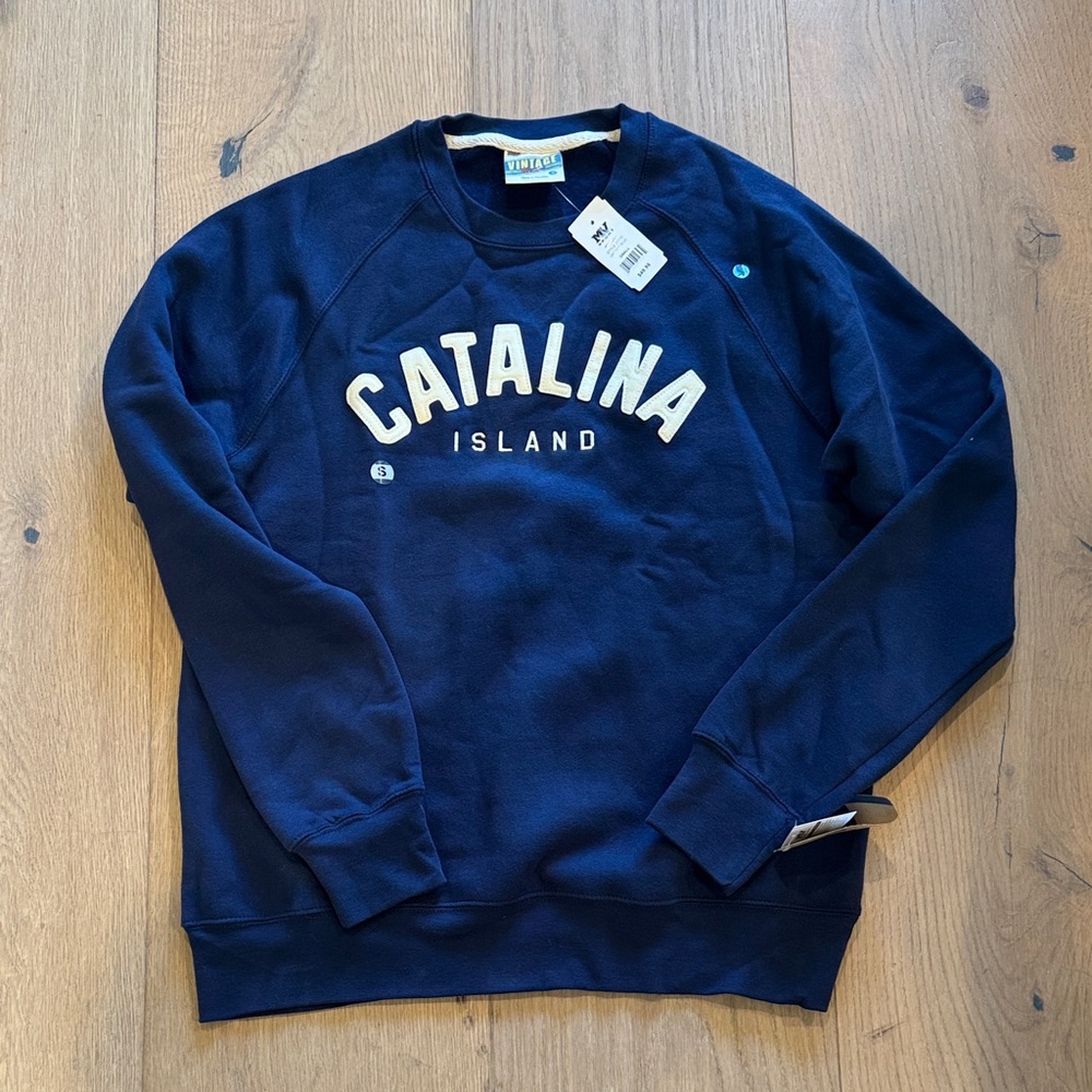 Catalina Island Men's Navy Crewneck Sweater